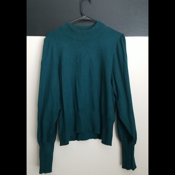 🆕️ LISTING!! EXPRESS MOCK NECK BALLOON SLEEVE SWEATER TOP - Picture 6 of 11